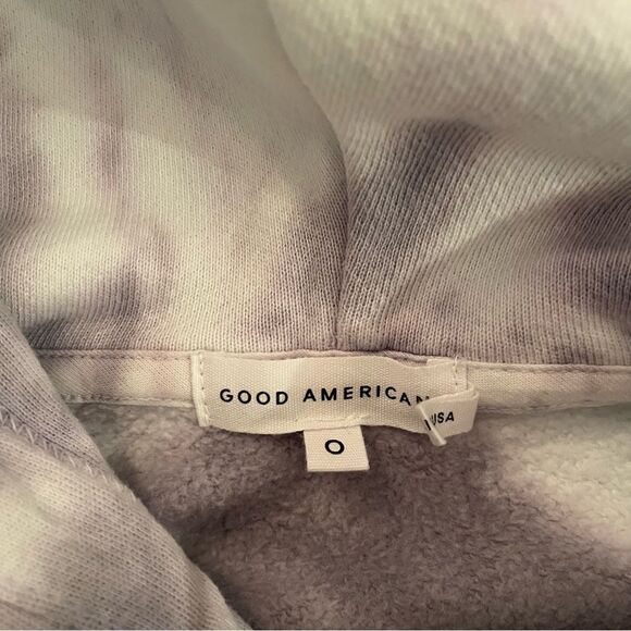 Good American tie die crop hoodie - Picture 5 of 6